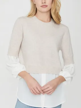 The Looker Layered Crop Crewneck