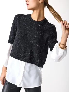 The Looker Layered Crop Crewneck
