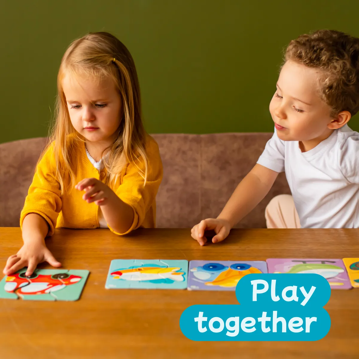 Toddler Puzzles for 2  Years - Zigzag Transport Double Jigsaw - Montessori Toys - Colorful, Creative, Educational